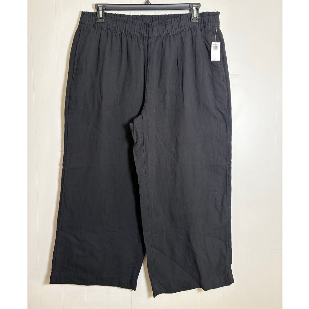Old Navy XL High Rise Comfort Waist Wide Leg Linen Pull On Pants BNWT
